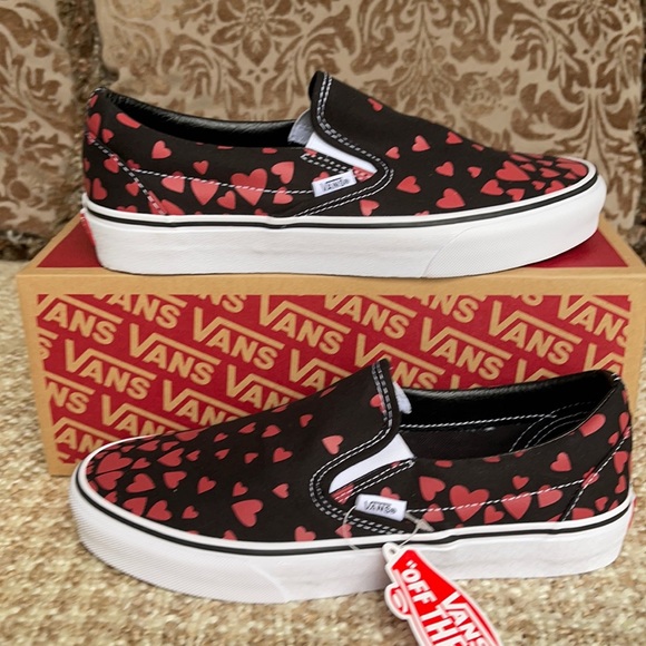 Vans Classic Slip On Valentines Hearts Blkrcngrd W - Picture 3 of 16